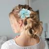 6 PACK Flower Hair Pins, U-Shaped Rhinestone Floral Hair, Embellished With Pearls Beautiful Hair Pin Floral Hairpieces, Beautiful Accessories for Prom and Wedding view 4