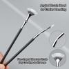 Folding Angle Scalloped Lash Brush, 2024 New Eyelash Fan Brush, Soft Bristles Eyelash Comb, Lengthening Eyelash Makeup Tool, Suitable for Any Make-Up Look (3PCS) view 2
