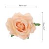 MECCANIXITY 20 Pcs Rose Flower Hair Clips 4 Inch Flower Hair Pins Flower Brooch for Women Hair Accessories Champagne view 2