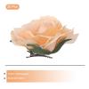 MECCANIXITY 20 Pcs Rose Flower Hair Clips 4 Inch Flower Hair Pins Flower Brooch for Women Hair Accessories Champagne view 3