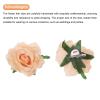 MECCANIXITY 20 Pcs Rose Flower Hair Clips 4 Inch Flower Hair Pins Flower Brooch for Women Hair Accessories Champagne view 4