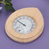 Drop Shaped Wood Hygrometer, Sauna Room Accessories, Hand Made, High Temperature Resistance, for Sauna Room and Sweat Room view 3