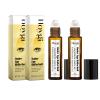 Eye Roller for Puffy Eyes, Castor Oil and Frankincense Eye Roller for Dark Circles, and Wrinkles, Anti Aging Eye Serum Cream, Glass Bottle, 2 PCS view 1