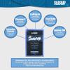 Blackbeard for Men THE WHOLE ENCHILADA, 3 Blackbeard Men Beard Color, 1 Seaspray Hair Thickener, 1 Anti-Aging Seasoap Bar, 1 Beard Brush w/Vegan Bristles, 1 Sea Blue Shaving Kit Bag Brown/Auburn view 3