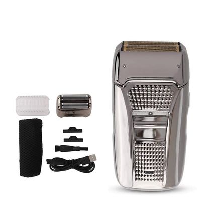 BJFSEAFN Electric Shaver Hair Cleaning Razor Beard Foil Shaving Machine Finishing Tool for Men(Silver)
