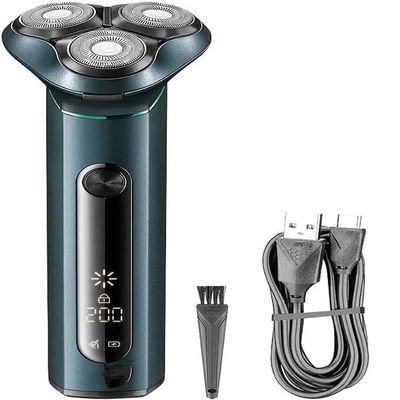BJFSEAFN Electric Shaver Rotary 3D Floating Razor Waterproof Shaver Men's Razor Beard Trimmer USB Rechargeable