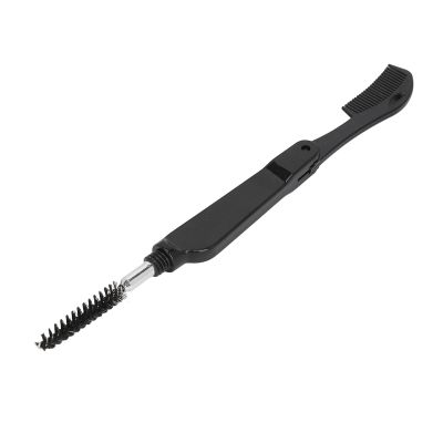 Eyelash Comb, Eyelash Brush Eyelash Brush Comb Mini 2 Use 10Pcs Lash Comb Portable Reusable Eyebrow Cosmetic Makeup Tool (Black)
