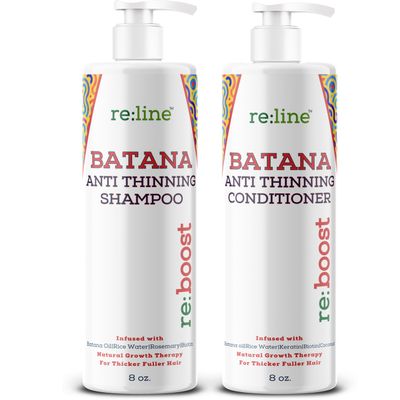Batana Shampoo and Conditioner for Thinning Hair I Shampoo and Conditioner for Men & Women with Raw Organic Batana Oil for Growth I Shampoo and Conditioner Set for Hair Growth DR SEBI