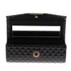 FashionCha PU Leather Single Lipstick Case Holder Storage Box W/Mirror for Purse, Black, 9x3.5x3.5 cm view 1