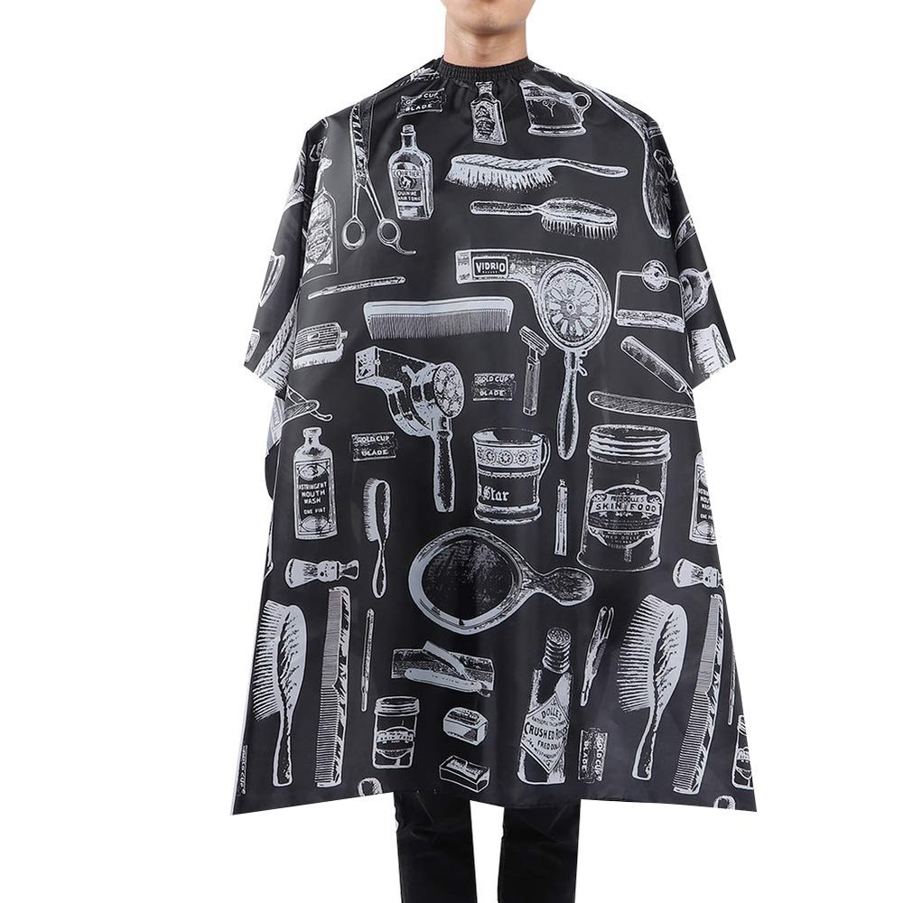 Barber Apron, Barber Cape Salon Gown Cape with Anti Static Design, Breathable Hairdressing Apron for Hair Cutting and Coloring