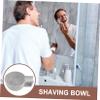 SOESFOUFU Reusable Shaving Bowl for Men Durable Plastic Lather Bowl with Deep Design for Rich Foam Compact Shaving Soap Container for Travel and Home Use view 2
