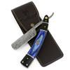 Damascus Straight Razor - Custom Shaving Blade for men - Damascus Steel Barber Approved - Straight Edge Razor For Men - Mens Shaving Razor Kit -Travel Case - Best Gift Set For Him view 1