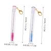 HAPINARY 4pcs Eyelash Brush Keychain Mascara Wands Versatile Applicator for Lash Extension Lightweight Portable view 3