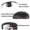 WANGHAI2024M Hair Bangs Bang Hair Bands Front Hair Bangs Fringe Hair Extensions Synthetic Fake Bangs Hair Neat Fringe Bangs with Double Row Braids Headband for Women Girls Bangs Extension(Dark brown) view 3