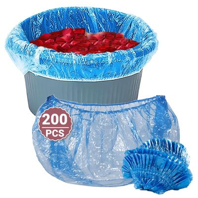 Blue Disposable Pedicure Spa Liners, 200 Count, 48x48in, 9.5 Mic, Fits All Pedicure Spa Tubs for Clean and Convenient Use
