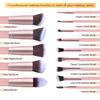 33PCS Makeup Foundation Brushes Tool Set with Sponges, Eyelash Curlers, Powder Puffs, Silicone Washing Bowls, Eye Aids, Nano Spray Bottles, Exfoliating Face Brushes, Eyebrow Trimming, Storage Bag view 2