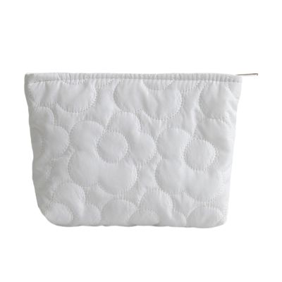 jiahesuw Stylish Makeup Bag for Travel and Daily Use Nylon Storage Case Casual Cosmetic Bag Large Capacity Toiletry Handbag