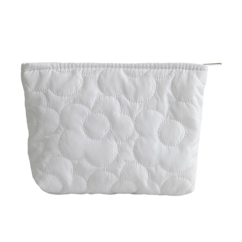jiahesuw Stylish Makeup Bag for Travel and Daily Use Nylon Storage Case Casual Cosmetic Bag Large Capacity Toiletry Handbag