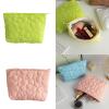 jiahesuw Stylish Makeup Bag for Travel and Daily Use Nylon Storage Case Casual Cosmetic Bag Large Capacity Toiletry Handbag view 2