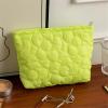 jiahesuw Stylish Makeup Bag for Travel and Daily Use Nylon Storage Case Casual Cosmetic Bag Large Capacity Toiletry Handbag view 3