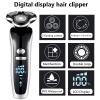 BJFSEAFN Electric Shaver for Men 4D Electric Beard Trimmer USB Rechargeable Hair Trimmer Hair Cutter Adult Razor for Men(Package B with Box) view 2