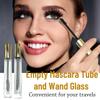 fupah Empty Mascara Tube and Wand Glass, Lip Gloss Tube, Refillable Makeup Containers, 10ml, Glass, Crystal Clear Vision, Leak Proof, Reusable, Travel Ready view 3