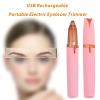 LiXiongBao USB Rechargeable Portable Electric Eyebrow Trimmer Pen for Women,Painless Precision Eyebrow Hair Remover, Safe Eyebrow Shaver Razor Tool for face Leg Lip Armpit Hand(Pink) view 2