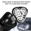 BJFSEAFN Electric Shaver Face Razor Shaver 3D Triple Floating Blade Heads Men Beard Trimmer Machine Shaving Razors Beard Cut Face Care view 3
