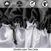 Satin Silk Bonnet for Curly Hair Bonnet Braid Bonnet for Sleeping Bonnets for Women Large Double-Layer Adjustable(2Pcs Black) view 2