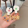 2Pcs Flower Hairband Bulk for Kids Girl Fashion Sweet Flower Hair Rope Elastic Headbands Toddler Headdress Accessories view 3