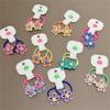 2Pcs Flower Hairband Bulk for Kids Girl Fashion Sweet Flower Hair Rope Elastic Headbands Toddler Headdress Accessories view 4