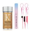 9Pcs hair finishing stick Set with hair finishing stick, hair wax stick, Hair Tail Tools, Hair Comb Kit for Woman Girl Hair Styling, Non-Greasy and Non-Sticky, Edge&Back Brushing(Pink) view 1