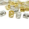 100pcs/set Golden Silver Hollow out Spiral Charms Hair Braid Dreadlock Beads Clips Cuffs Rings Jewelry Supplies view 4