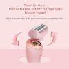 Women's Electric Shaver, Portable 2-in-1 Women's Hair Trimmer, Wet Dry Electric Shaver for Underarms, Legs Arms,Pink view 2