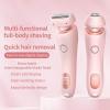 Women's Electric Shaver, Portable 2-in-1 Women's Hair Trimmer, Wet Dry Electric Shaver for Underarms, Legs Arms,Pink view 3