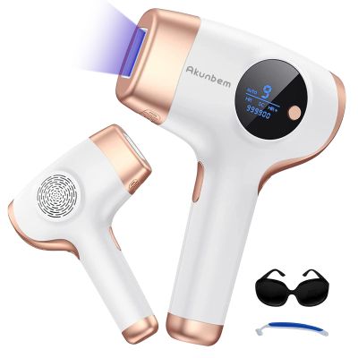 Akunbem Laser Hair Removal, IPL Hair Removal for Women and Men, Hair Removal Device for Bikini Legs Armpits Arms At Home, 999,900+ Flashes Painless Effective & Long-Lasting