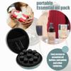 CAIRIAC Essential Oils Storage, Essential Oil Carrying Case Holds 10 Bottles (1mL, 2mL), Small Essential Oil Bottle Holder, Portable Travel Organizer Case for Essential Oils and Accessories (Blue) view 4