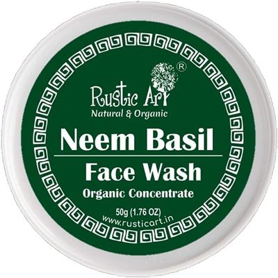 MU Organic Neem Basil Face Wash Concentrate | SLS & Paraben Free | Vegan & Creulty Free | Acne Control | 50 g, Pack of 1