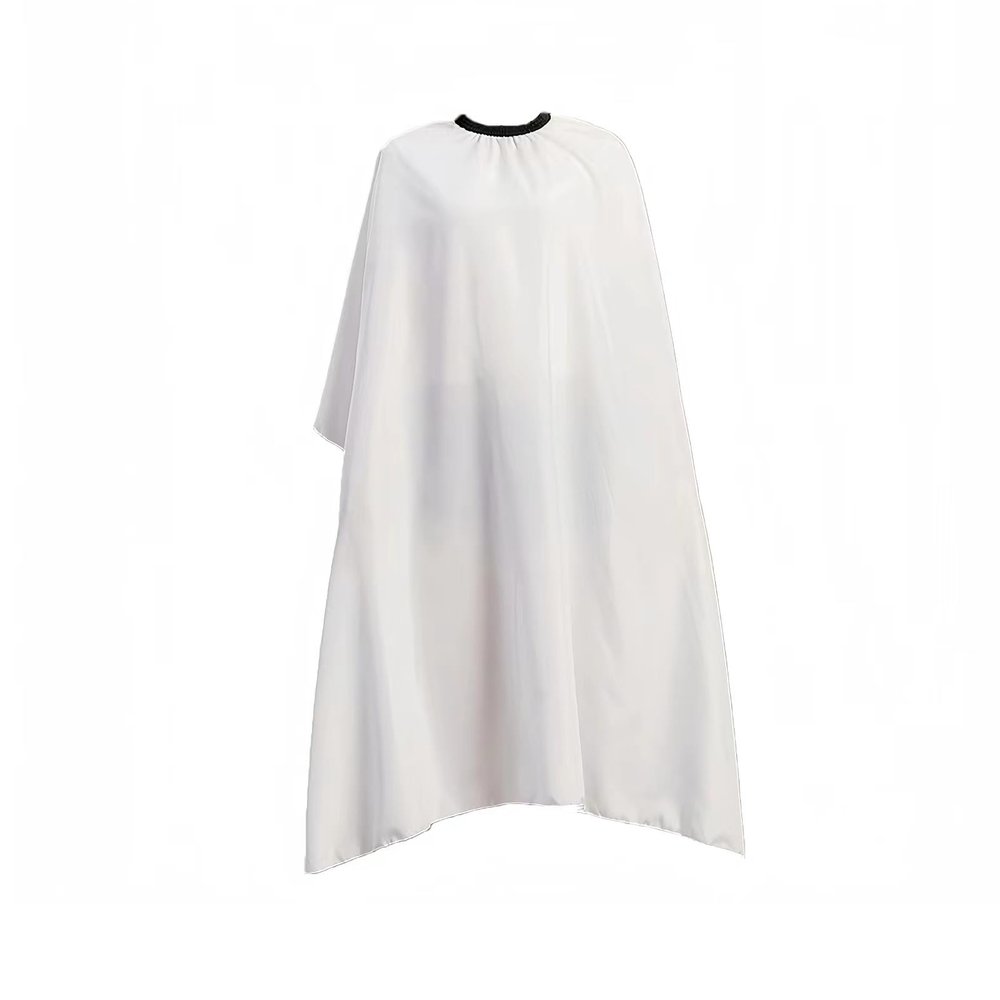 Nicoc Waterproof Polyester Haircut Cape, Extra Large Professional Salon Barber Cape, Hair Cutting Cape For Men, Women And Kids (White)