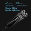 BJFSEAFN Electric Shaver Men's Electric Razor Triple Blade Shaving Machines USB Rechargeable Beard Trimmer High Power(Silver 1 Razor Head) view 4