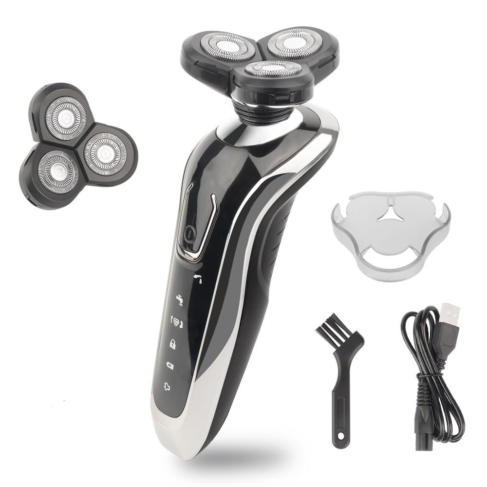 BJFSEAFN Powerful Shaver for Men Electric Shaver Beard Shaving Machine Electric Razor Rechargeable Waterproof(with Box 1 Head)
