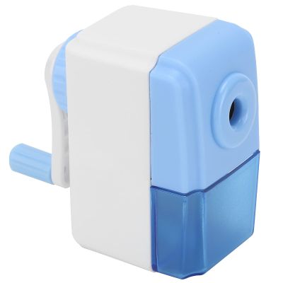 Manual Pencil Sharpener, Hand Crank Pencil Sharpeners Stronger Spiral Hob Children's Cartoon Thickness Adjustment Pencil Sharpener for All Types of Pen Holders, Trigon Rods, Six