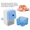 Manual Pencil Sharpener, Hand Crank Pencil Sharpeners Stronger Spiral Hob Children's Cartoon Thickness Adjustment Pencil Sharpener for All Types of Pen Holders, Trigon Rods, Six view 2
