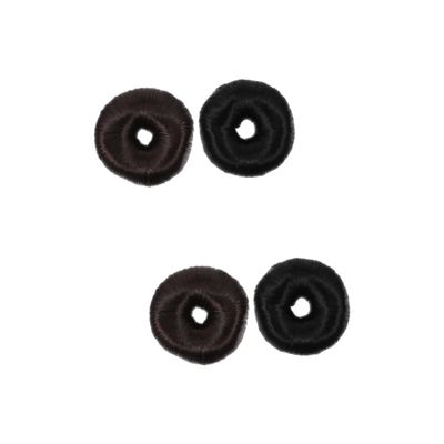 Beatifufu 4pcs Updo Hair Extension Elastic Hair Ties for Effortless Bun Styling Versatile Modelling Tool for Natural Full
