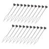 Didiseaon 20pcs Braid Maker Heart Design Hair Braid Tool Efficient Hair Applicator for Ponytail Styling and Bead Loading -shaped for Quick view 1