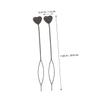 Didiseaon 20pcs Braid Maker Heart Design Hair Braid Tool Efficient Hair Applicator for Ponytail Styling and Bead Loading -shaped for Quick view 2