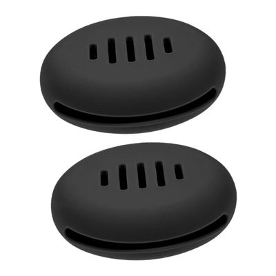 Didiseaon Black Silicone Makeup Sponge Holder 2 Pack for Travel Storage