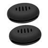 Didiseaon Black Silicone Makeup Sponge Holder 2 Pack for Travel Storage view 1