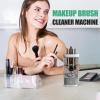 Electric Makeup Brush Cleaner, USB Plug Efficient Automatic Spinner Makeup Brush Holder Stand Women Lazy Makeup Brush Cleaner for Makeup Lovers & Professionals (Grey white, A) view 2