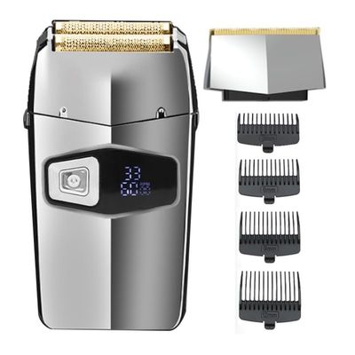 BJFSEAFN Cordless Metal Hair Shaver for Men Beard Electric Shaver Razor Fade Bald Head Shaving Machine